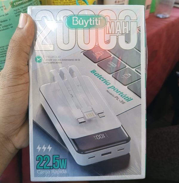 Power Bank 20 mil mah CARGA SUPER RAPIDA - SALE POR CAJON