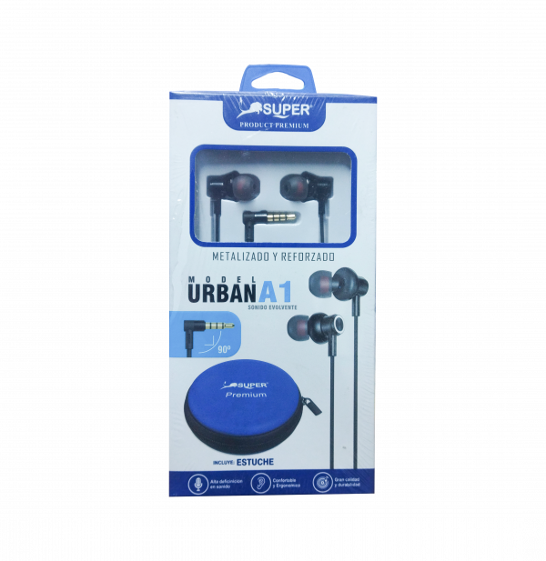 AURICULARES  AU-A1 EXTRA BASS  MARCA SUPER PRODUCT PREMIUM - SALE POR CAJON