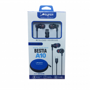AURICULARES AU-A10 EXTRA BASS MARCA SUPER PRODUCT PREMIUM - SALE POR CAJON