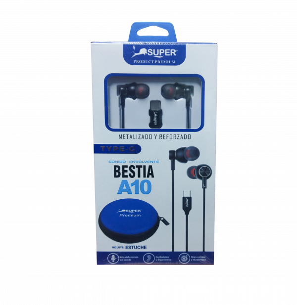 AURICULARES AU-A10 EXTRA BASS MARCA SUPER PRODUCT PREMIUM - SALE POR CAJON