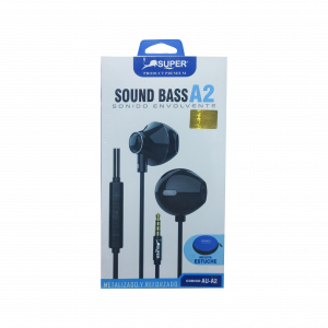 AURICULARES  AU-A2 EXTRA BASS  MARCA SUPER PRODUCT PREMIUM - SALE POR CAJON