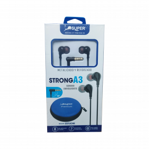 AURICULARES  AU-A3 EXTRA BASS  MARCA SUPER PRODUCT PREMIUM - SALE POR CAJON