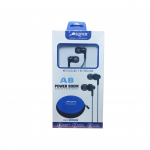 AURICULARES AU-A8 EXTRA BASS MARCA SUPER PRODUCT PREMIUM - SALE POR CAJON