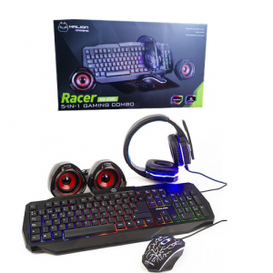 COMBO GAMER HALION 5 EN 1 RACER HA-830C - SALE POR CAJON