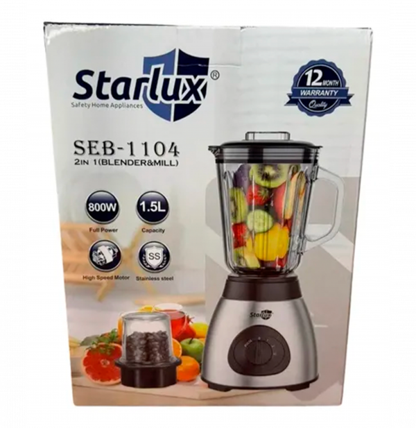LICUADORA STARLUX 2 EN 1 – 1.5LITROS - SALE POR CAJON