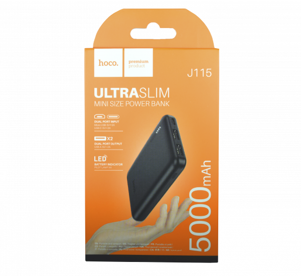 Hoco Ultra Slim power bank 5000mah - Imagen 2