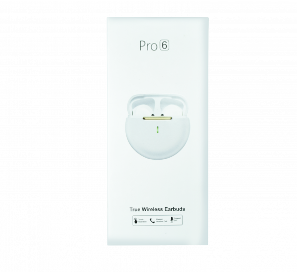 Auriculares Pro 6 True Wireless Earbuds Pro 6 blancos - SALE POR CAJON - Imagen 2
