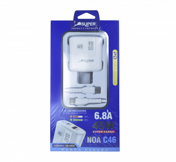 Cargador Super C46 de 45w - SALE POR CAJON