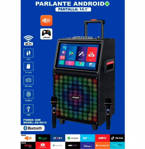 PARLANTE ANDROID PANTALLA 14.1"