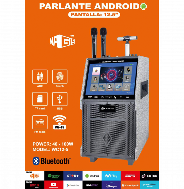 PARLANTE CON PANTALLA 12.5”