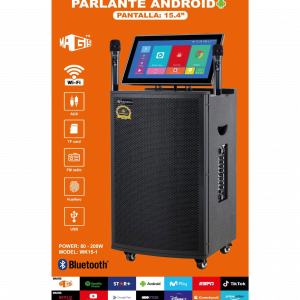 PARLANTE CON PANTALLA 15.4” CON RUEDAS