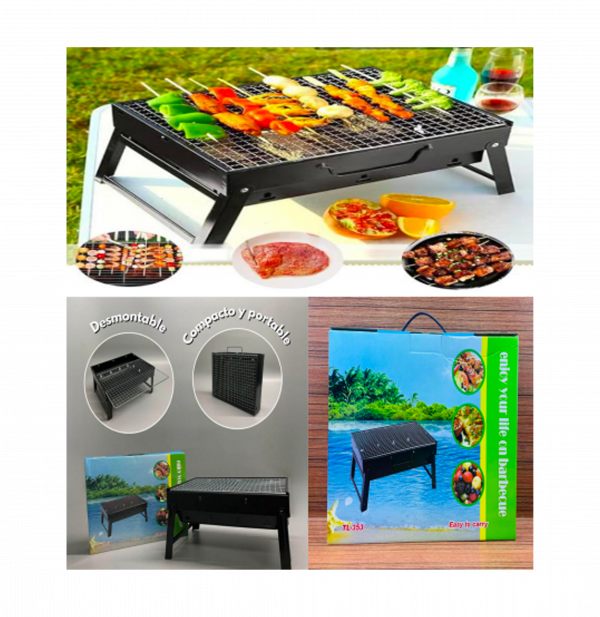 MINI PARRILLA PORTATIL - SALE POR CAJON