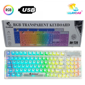 TECLADO YELANDAR TRANSPARENTE AN-T10 - SALE POR CAJON